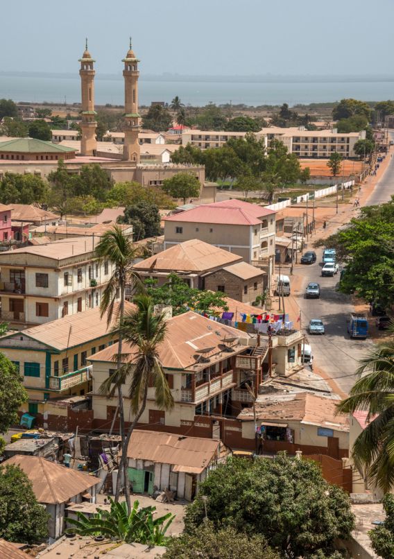 Lais Puzzle Luftaufnahme Von Minaretten Und H Usern In Banjul Gambia