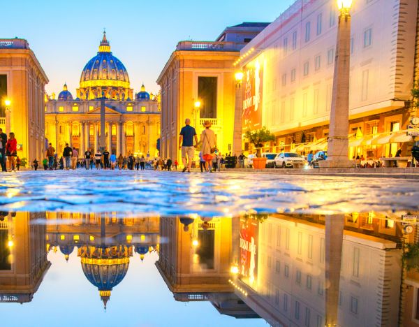 lais puzzle wunderschöner blick auf den petersdom rom italien 40