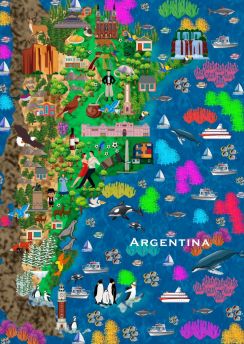 Lais Puzzle - Karte Argentinien - 100, 200, 500 & 1.000 Teile
