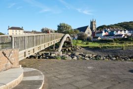 Lais Puzzle - Fußgängerbrücke in Aberaeron, Ceredigion, Wales, UK - 2.000 Teile