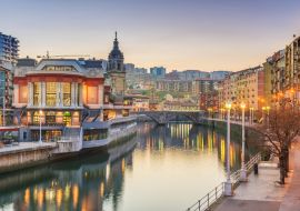 Lais Puzzle - Sonnenaufgang auf dem Ribera-Lebensmittelmarkt in Bilbao, Spanien - 1.000 Teile