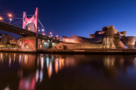 Lais Puzzle - Guggenheim-Museum in Bilbao nach Sonnenuntergang im November - 2.000 Teile