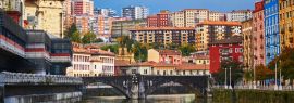 Lais Puzzle - Bunte Gebäude in einer Straße von Bilbao, Baskenland, Spanien - 1.000 Teile