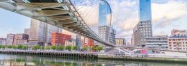 Lais Puzzle - Die Pedro-Arrupe-Fußgängerbrücke ist eine moderne Brücke über die Nervion-Brücke in Bilbao, Baskenland, Spanien - 1.000 Teile