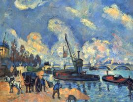 Lais Puzzle - Paul Cézanne - Die Seine bei Bercy, Gemälde nach Armand Guillaumin - 1.000 Teile