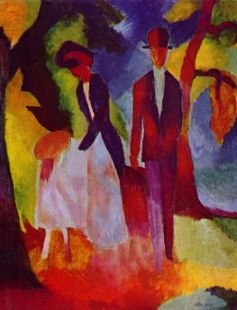 Lais Puzzle - August Macke - Leute am blauen See - 1.000 Teile