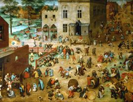 Lais Puzzle - Pieter Bruegel d. Ä. - Serie der sogenannten bilderbogenartigen Gemälde, Szene: Die Kinderspiele - 1.000 Teile