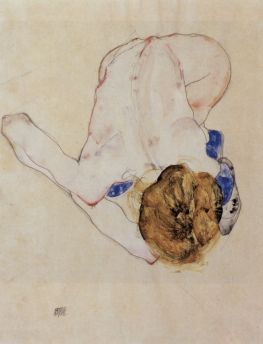 Lais Puzzle - Egon Schiele - Nach vorn gebeugter weiblicher Akt - 1.000 Teile