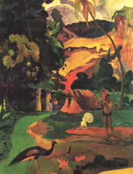 Lais Puzzle - Paul Gauguin - Landschaft mit Pfauen (Matamoe) - 1.000 Teile