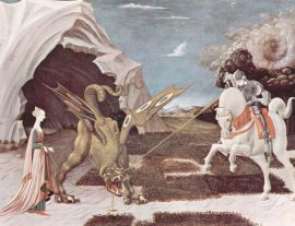 Lais Puzzle - Paolo Uccello - Hl. Georg im Kampf mit dem Drachen - 1.000 Teile