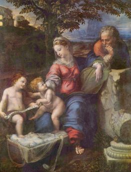 Lais Puzzle - Raffael - Hl. Familie unter der Eiche, mit Johannes dem Täufer - 1.000 Teile